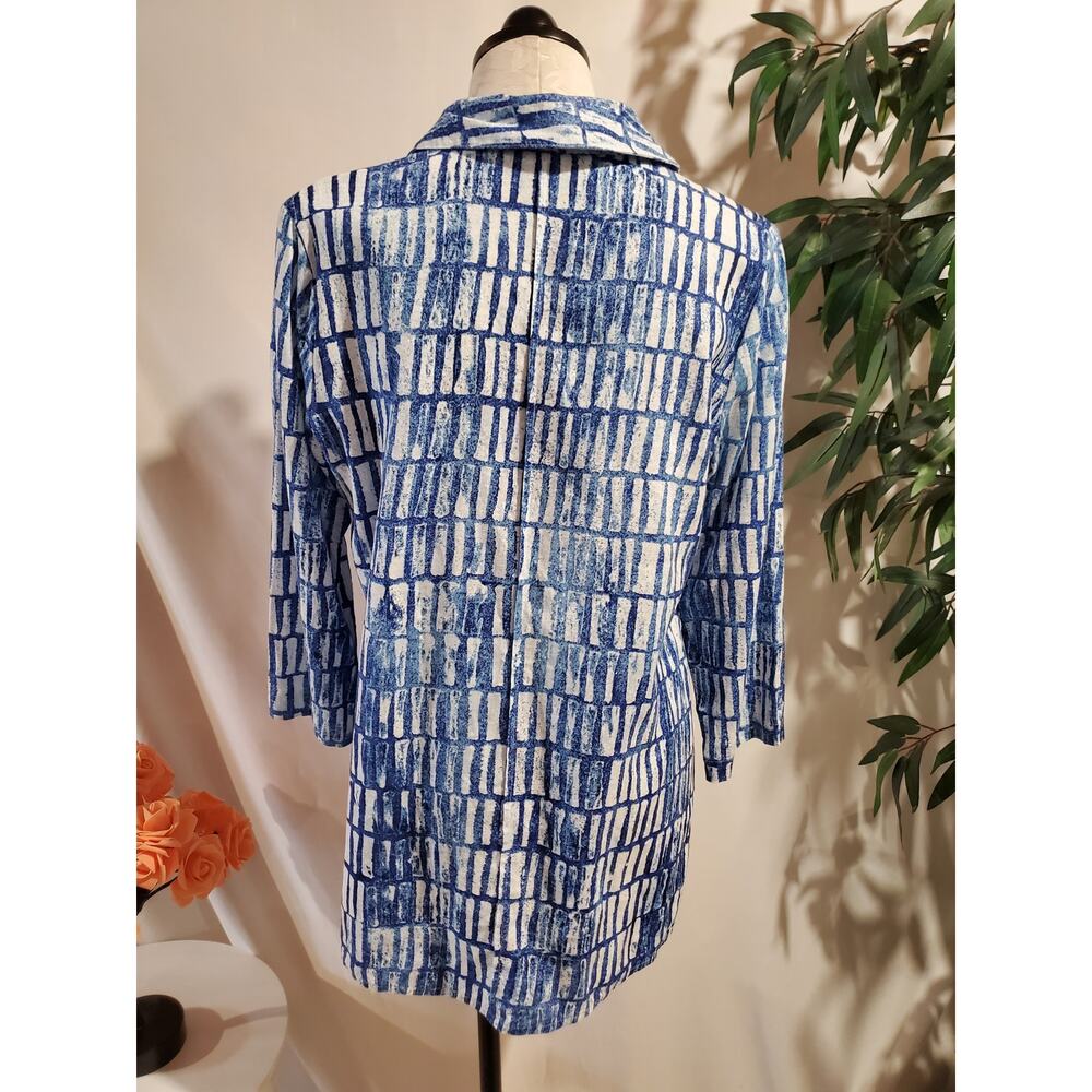 Habitat Clothes to Live in Asymmetrical Shell Button Top Size S Coastal Linen - Picture 3 of 9